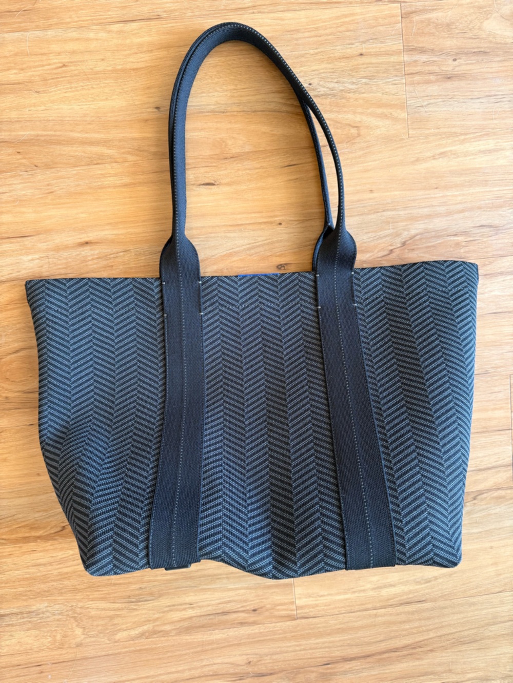 Rothy's Black Chevron Tote Bag